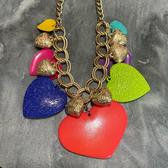 Napier Heart Statement Necklace - Picture 5 of 8
